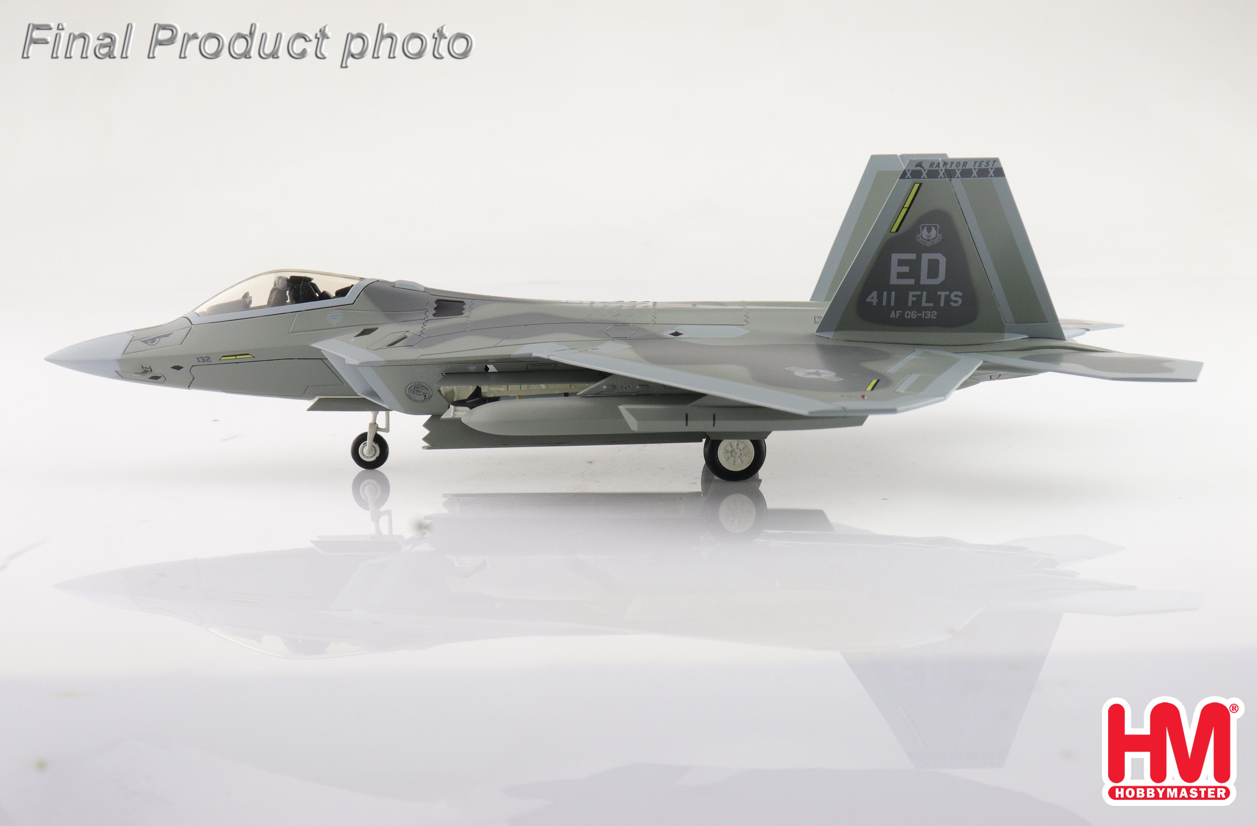 F-22 Raptor (with steathy pods) AF06-132, 411 FLTS, Edwards AFB, 2022